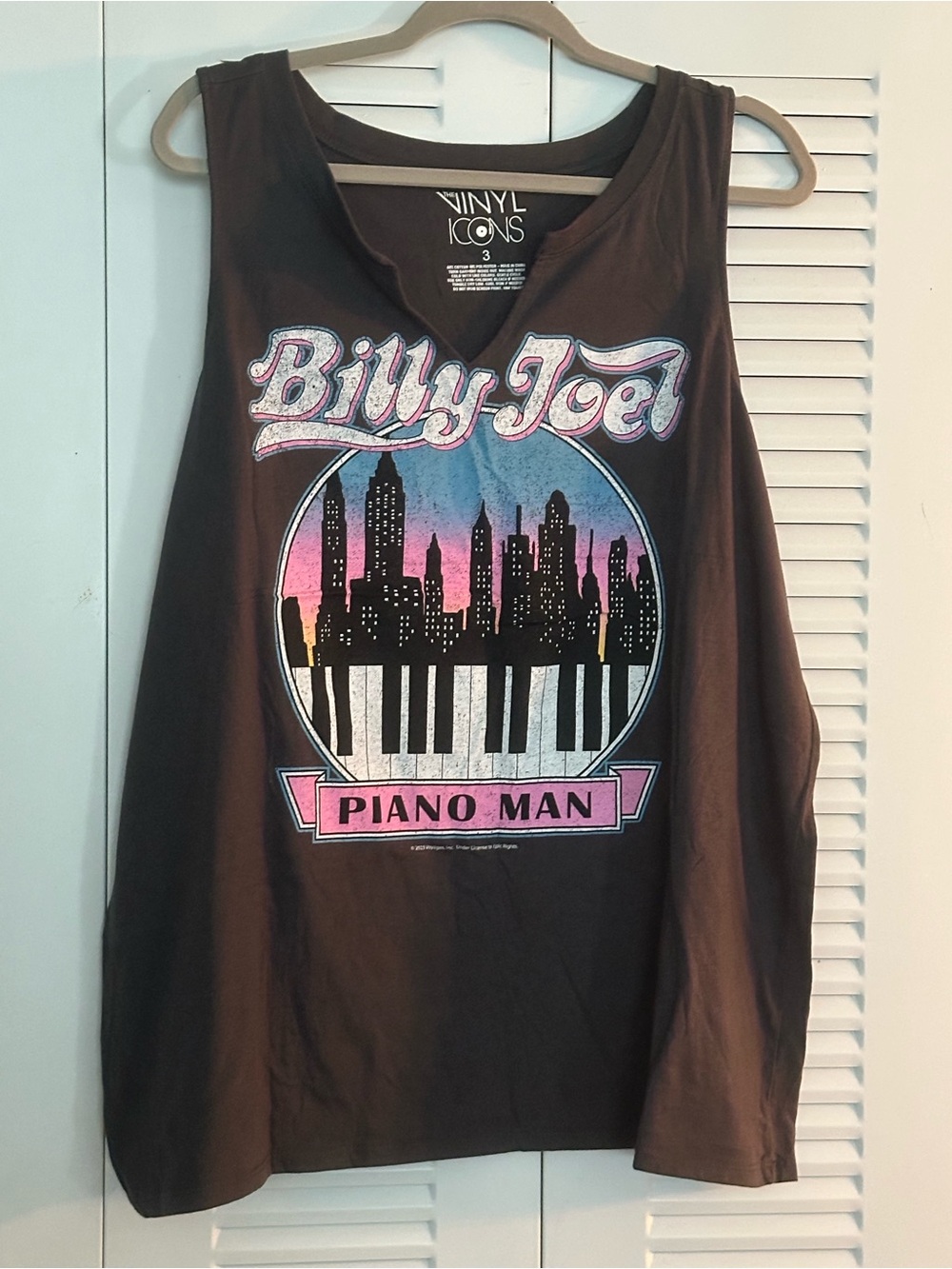 torrid Black Graphic 'Billy Joel Piano Man' Tank